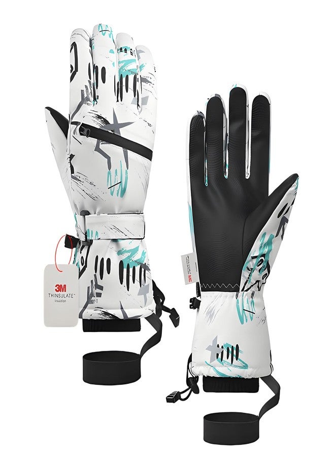 faralite Waterproof ski Gloves (M, Graffiti) - Image 1